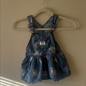 OshKosh B'gosh Denim Floral‎ Overalls
